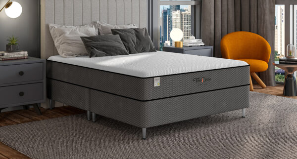 COLCHÃO PLUMATEX THE BOSS COM MALHA BORDEAUX 315 G/M2 ESPUMA D33/22CM SOFT D25/8CM CASAL 138X188X30 - SP 150 KL POR PESSOA