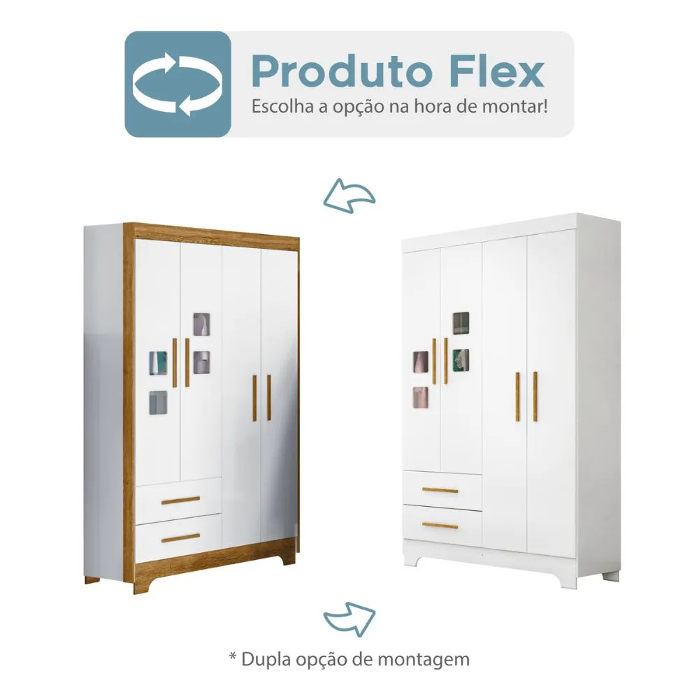 ROUPEIRO TIGUS FLY 4P - FLEX BRANCO/AMADERADO - Image 2