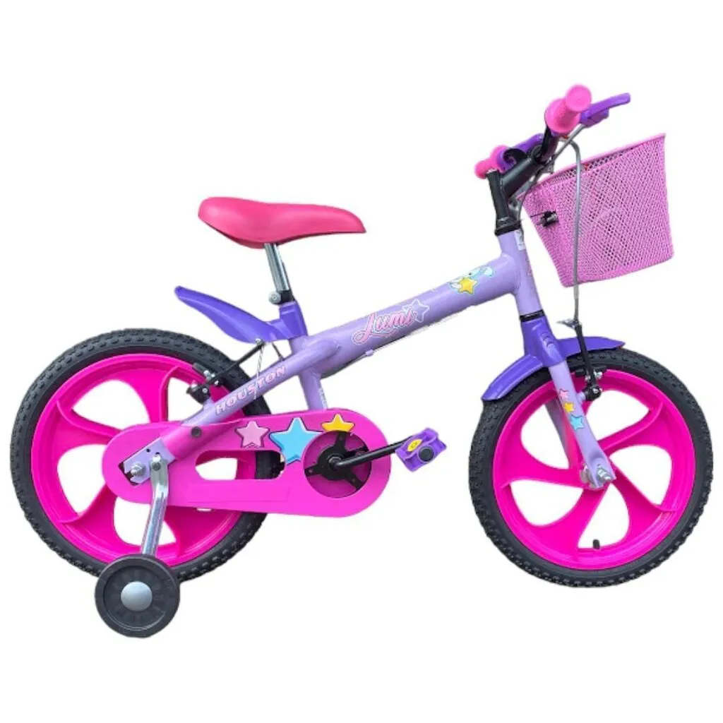 BICICLETA HOUSTON LUMI ARO 16 LILAS C/CESTA - Image 2