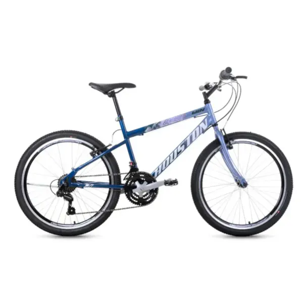 BICICLETA HOUSTON WIN ARO 24 CINZA METÁLICO/AZUL ESCURO - Image 2
