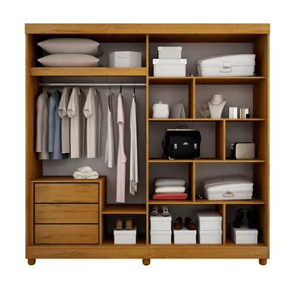 ROUPEIRO NAINE MADRI 2 PORTAS C/ ESPELHO - BRANCO - Image 2