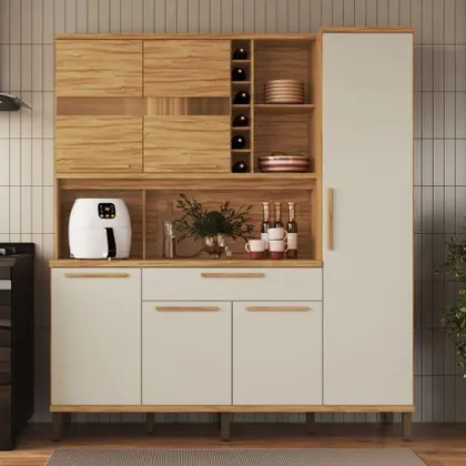 KIT TOURIGA 6 PORTAS - AMENDOA/ OFF WHITE