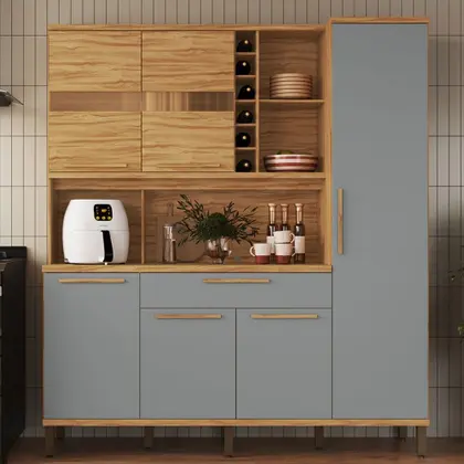 KIT TOURIGA 6 PORTAS - AMENDOA/CINZA